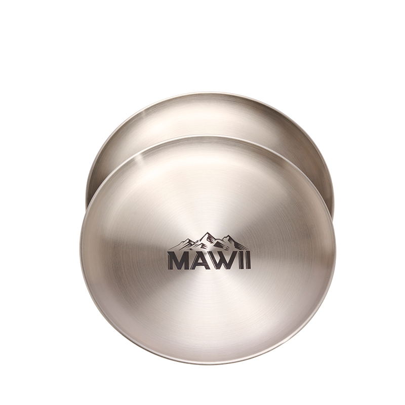 MAWII Edelstahl grosse Essteller Set MAWII Edelstahl grosse Essteller Set