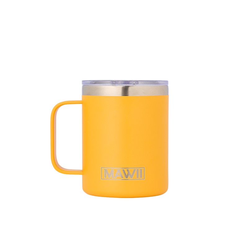 Edelstahl Kaffeebecher mit Henkel 350 ml