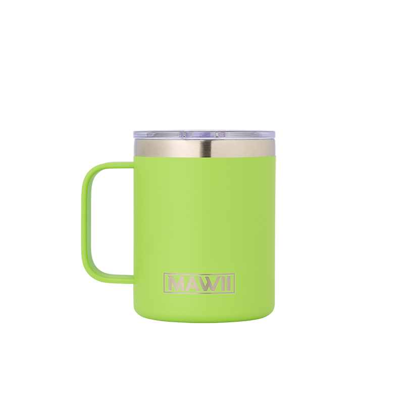 Edelstahl Kaffeebecher mit Henkel 350 ml