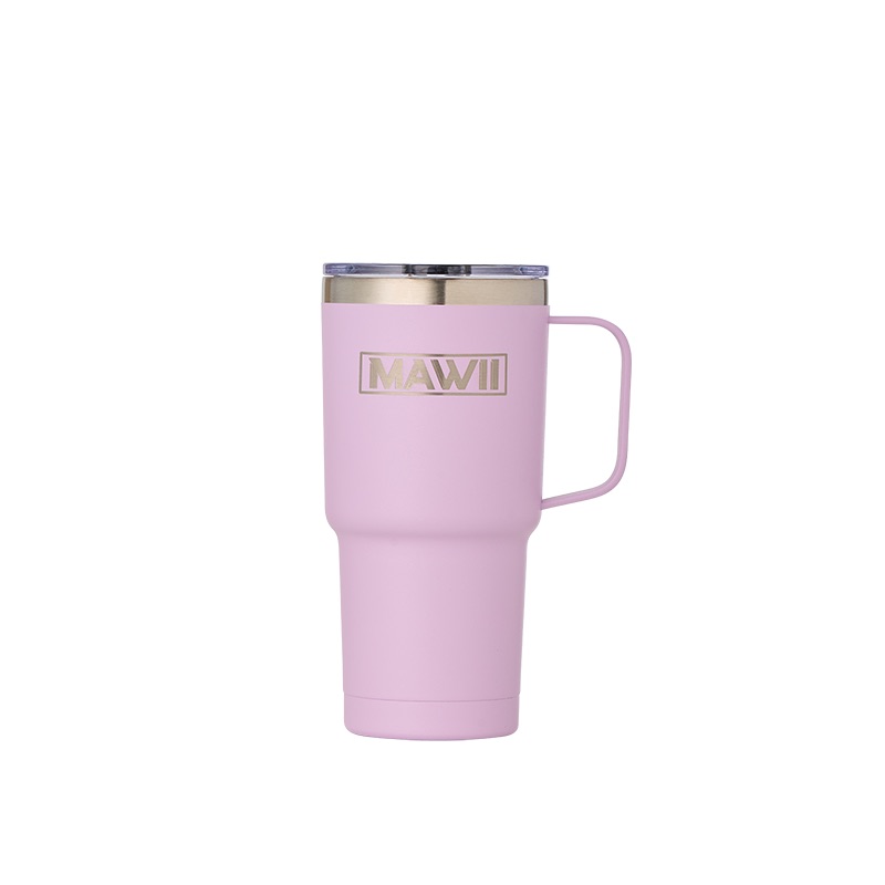 Edelstahl Becher mit Henkel 600 ml