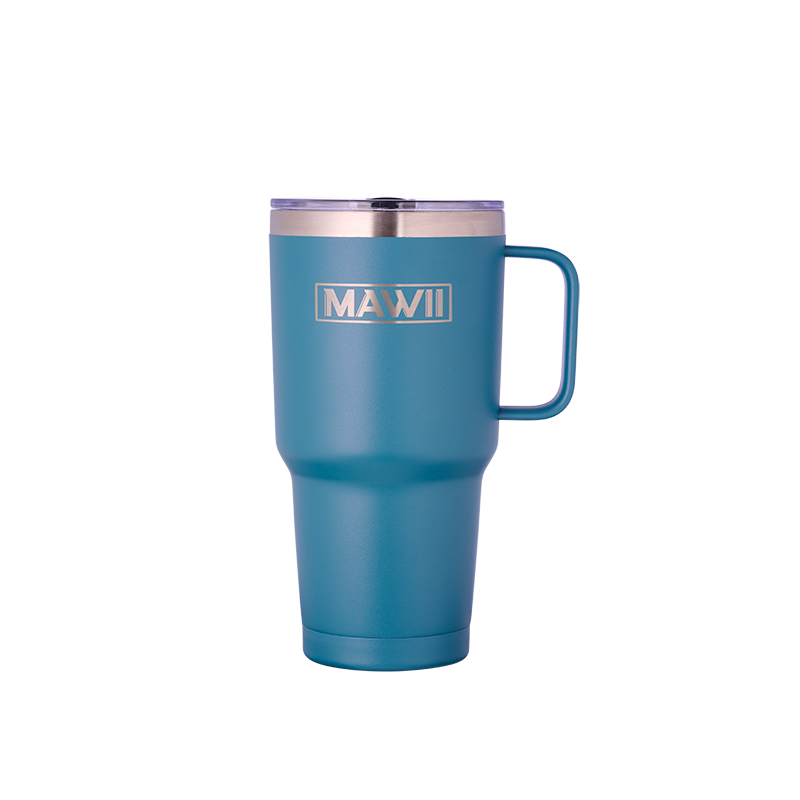 Edelstahl Becher mit Henkel 850 ml