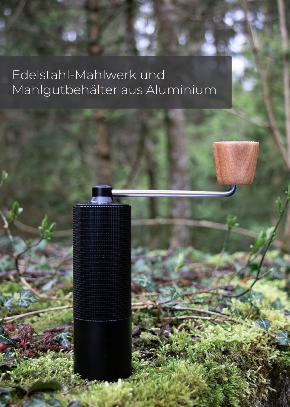 Terra Sigma-Kaffeemühle mit Edelstahl Mahlwerk manuell