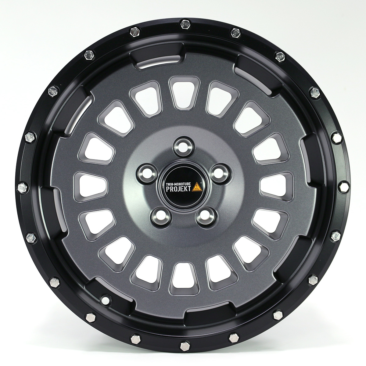 TWIN-MONOTUBE-PROJEKT-AT3-HD, 8,5x18 ZOLL Felgen Stone +Reifen Black Bear  4 Stück 