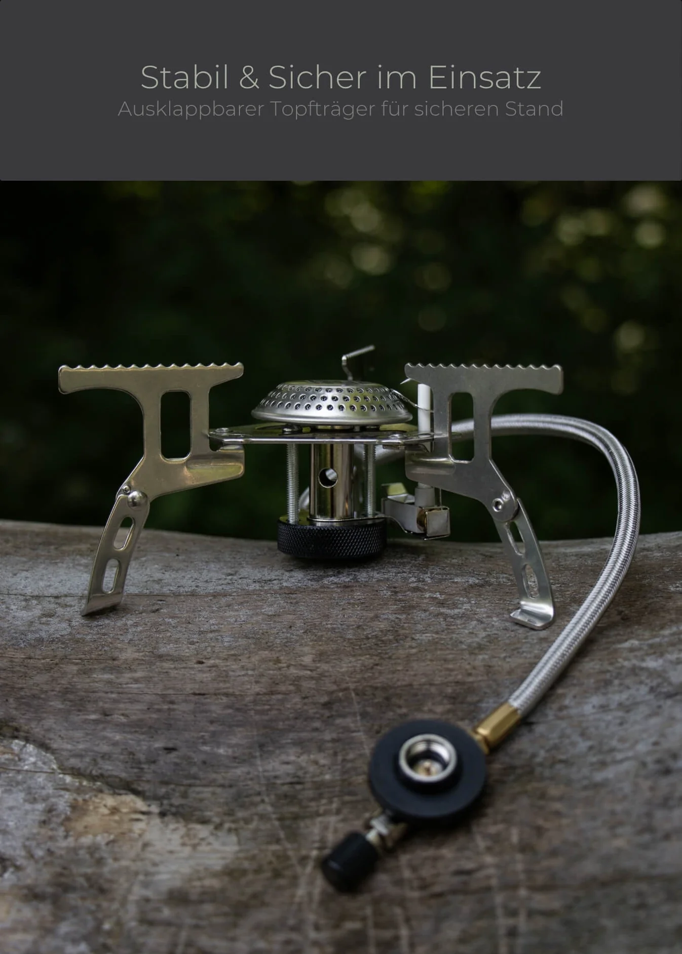 FUOCO Tripod Gaskocher Mini