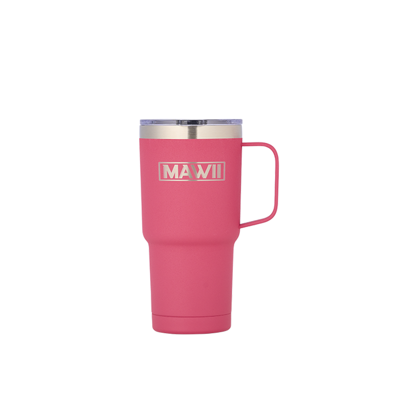 Edelstahl Becher mit Henkel 600 ml