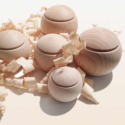 Pallina Dufträger Buchenkugel  6,5 cm