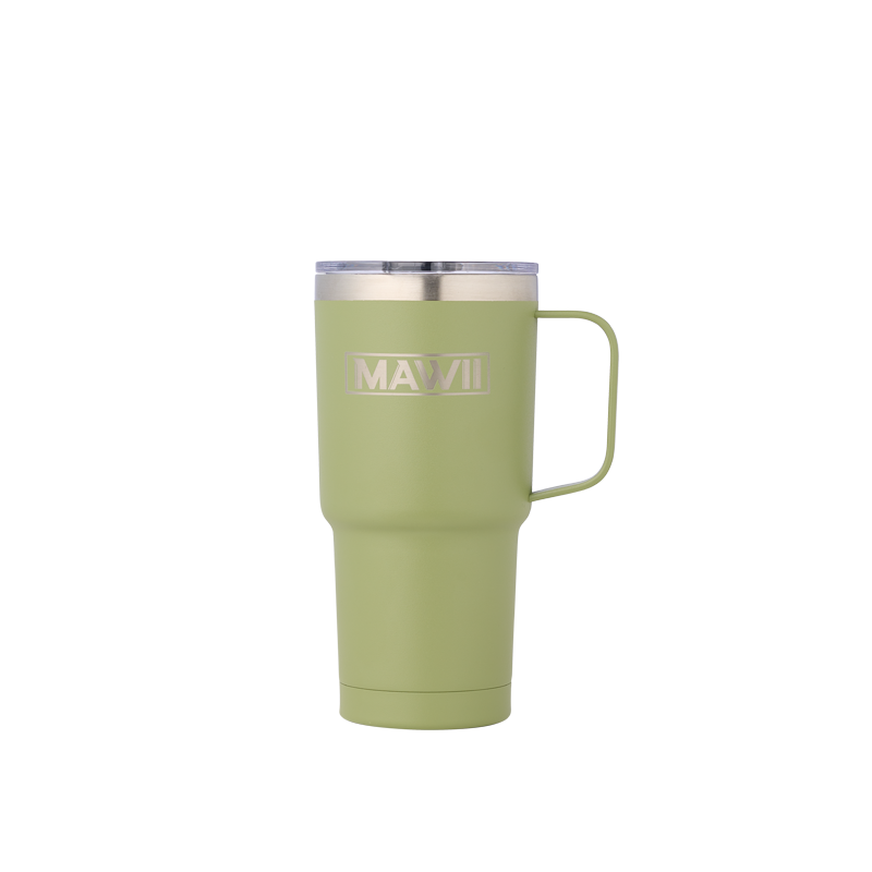 Edelstahl Becher mit Henkel 600 ml