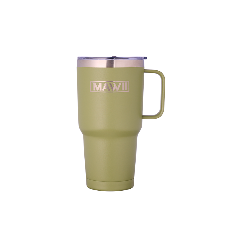 Edelstahl Becher mit Henkel 850 ml