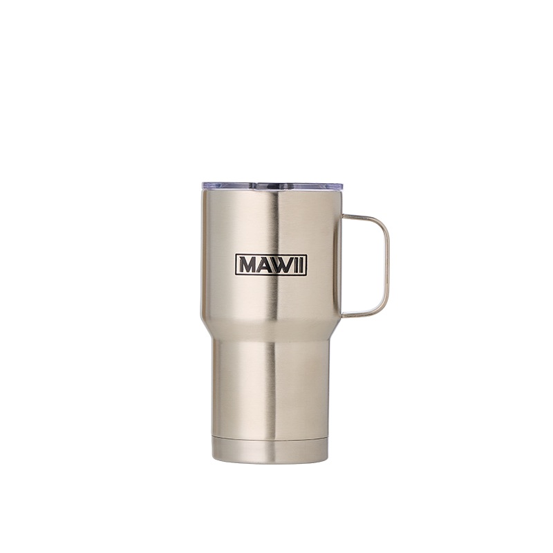 Edelstahl Becher mit Henkel 600 ml