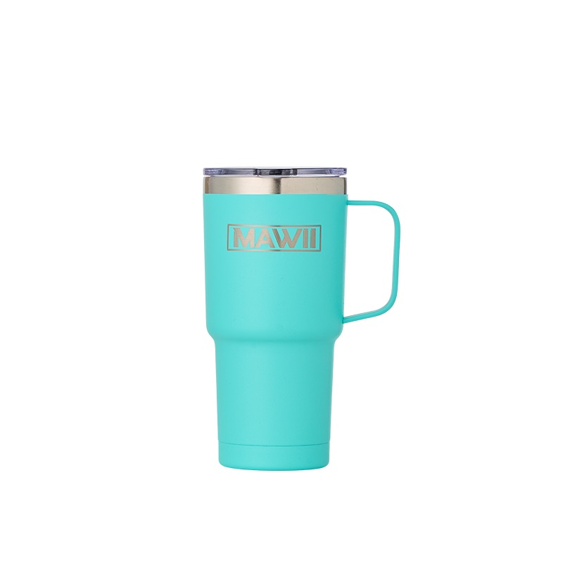 Edelstahl Becher mit Henkel 600 ml