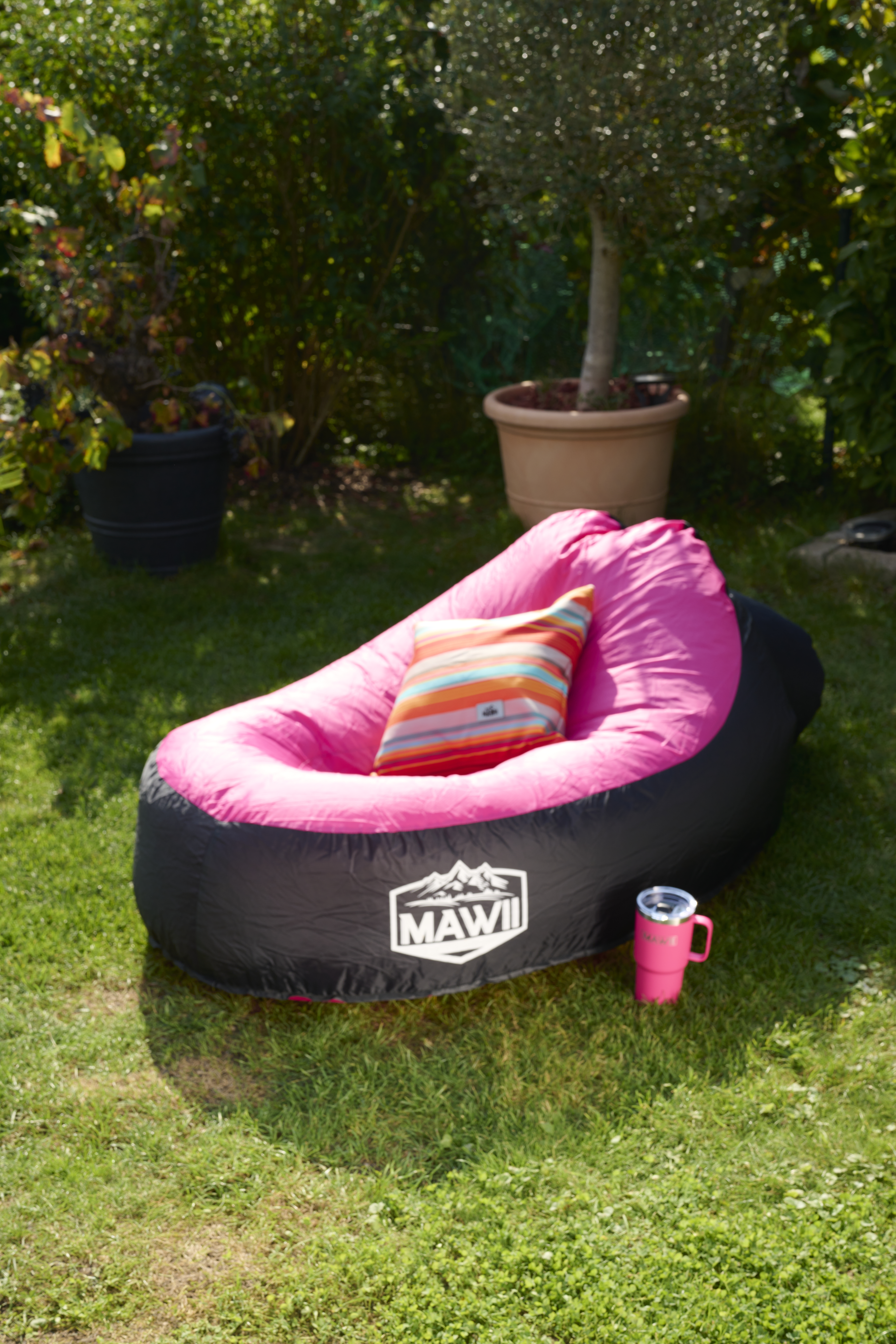 Luftsessel -aufblasbarer Luftsitz/ Lounger pink